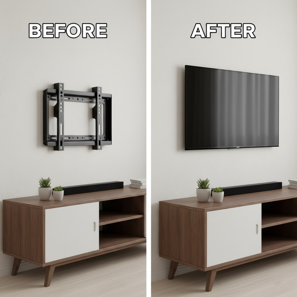 حامل شاشة جداري (14-42 إنش) | TV Wall Mount (14-42 Inch)